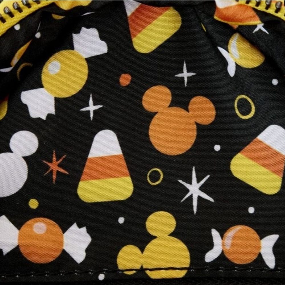 LOUNGEFLY DISNEY Minnie & Mickey Halloween Candy Corn Crossbody NWT - Picture 3 of 4